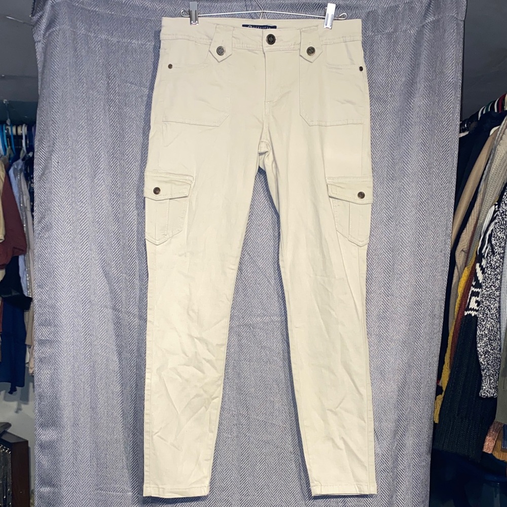 Boom Boom Jeans Light Tan Straight Leg Cargo Pants